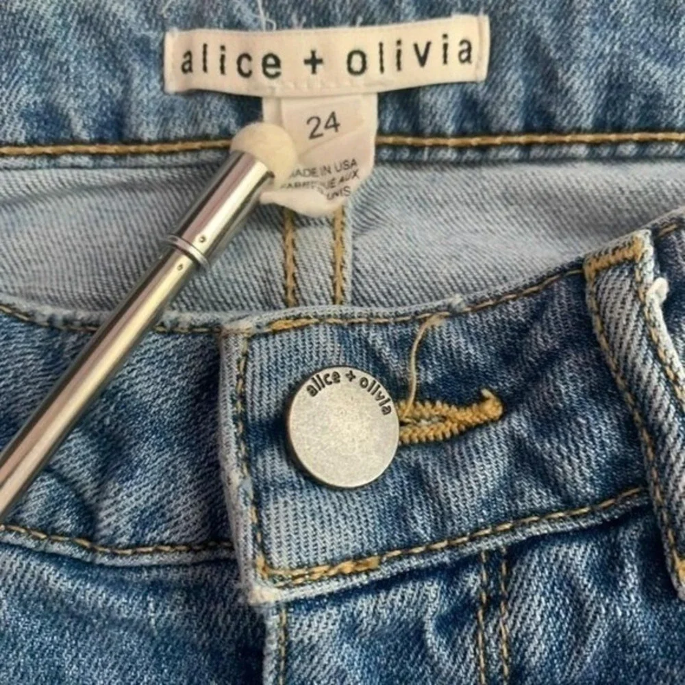 Alice + Olivia Womens Extreme Distressed Jeans‎ Size 24 (26)